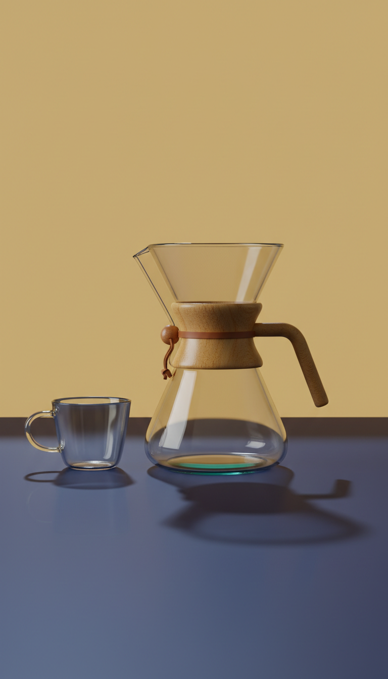 Glass Pour-Over Carafe Set Minimalist