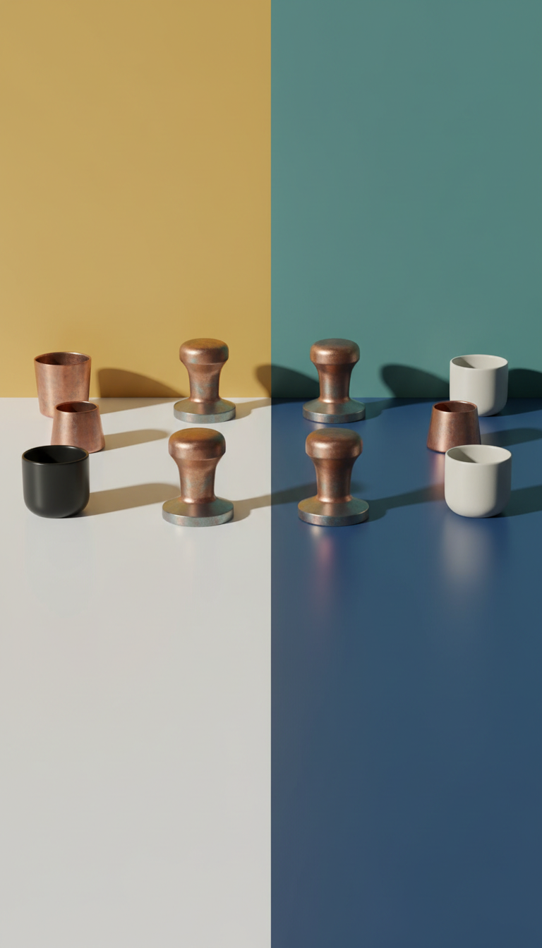 Copper Tamper & Accessory Kit Weighted Base